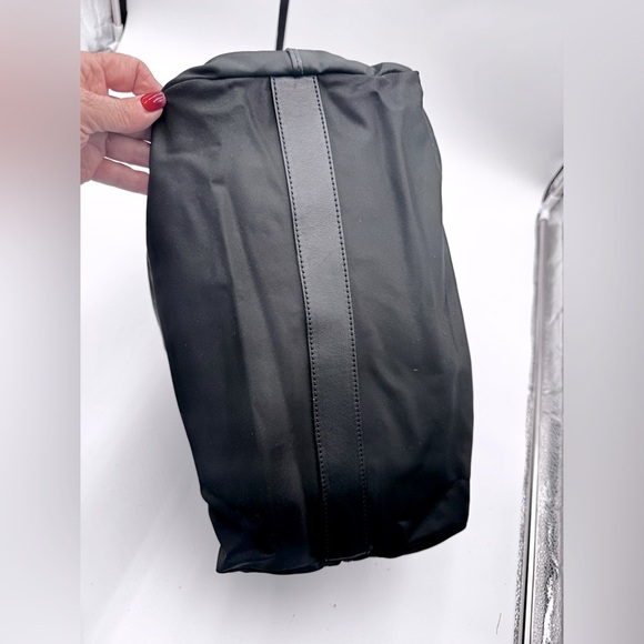 Burberry-Authentic-Blue Label Reversable Hand Tote Bag Nova Check Black - Picture 16 of 16